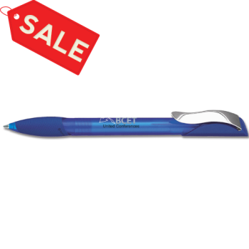 Ручка шариковая "HATTRIX METAL CLEAR" прозрачно-синяя (PMS286/288)