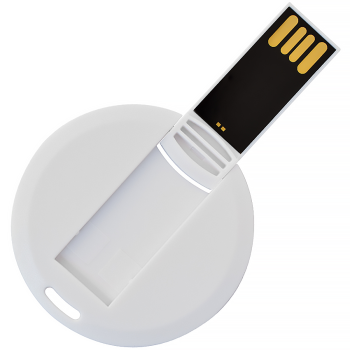 USB флеш-накопитель в виде круглой карты 1018