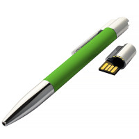 USB флеш-накопитель Ручка, 4ГБ, зеленый цвет
