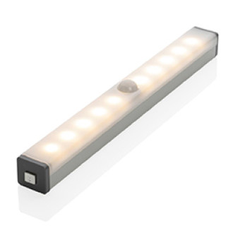 Лампа LED с датчиком движения и зарядкой от USB, серебристая