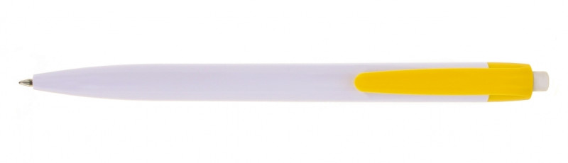 Ручка кулькова Economix promo MADRID. Корпус жовтий, пише синім