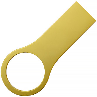 Металлический USB флеш-накопитель, 4ГБ, золотистый цвет