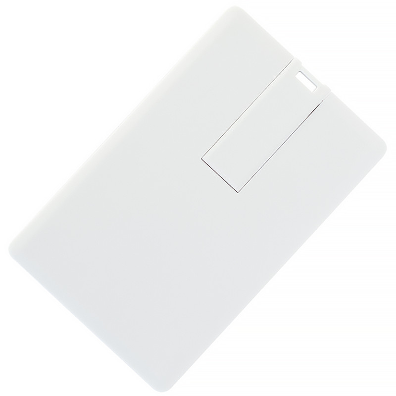 USB флеш-накопитель в виде кредитной карты, 4ГБ, белый цвет