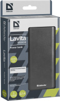 powerbank DEFENDER (83617)Lavita 10000B 2 USB, 10000 mAh, 2.1A