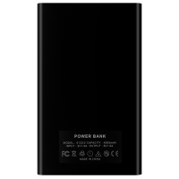 Power Bank (повербанк) под нанесение Вашего лого, 4000 mAh, черный цвет