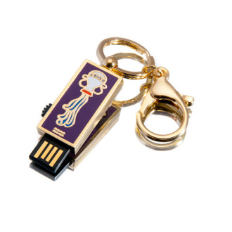 Ювелирный флеш-накопитель &quot;USB Водолей&quot;, 16Гб, золотистый цвет