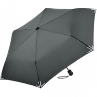зонт мини &quot;FARE® Safebrella&quot; LED серый ф98см