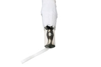 Складной автоматический зонт, с пластиковой ручкой в цвет полотна. Диаметр купола: 108 см