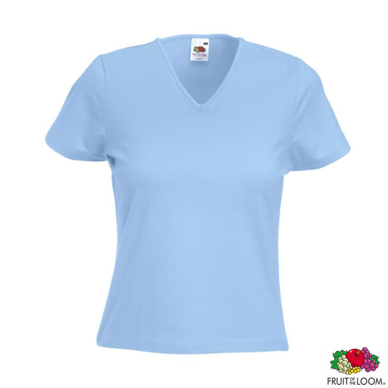 Футболка 'Lady-Fit V-Neck' S (Fruit of the Loom)*