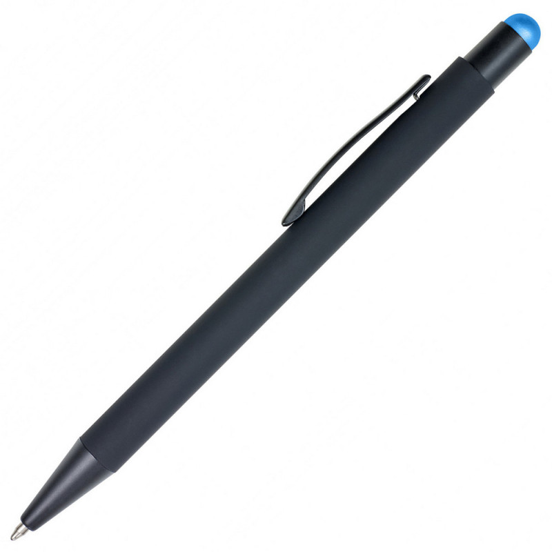 Ручка-стилус алюмінієва з можливістю кольорового гравіювання прогумована