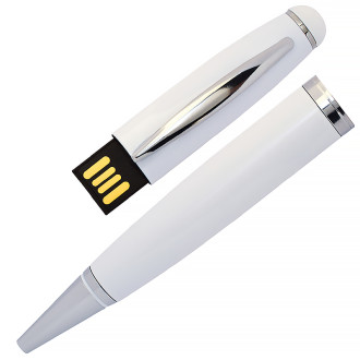 USB флеш-накопитель в виде Ручки, 32ГБ, белый цвет