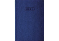Щоденник датований 2024, TWEED, синій, А5