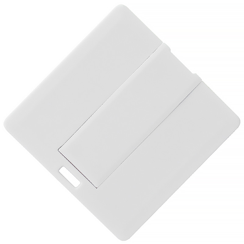 USB флеш-накопитель в виде карты Квадратная, 4ГБ, белый цвет