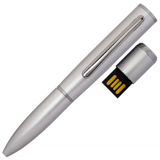USB флеш-накопитель Ручка, 64ГБ, серебристый цвет