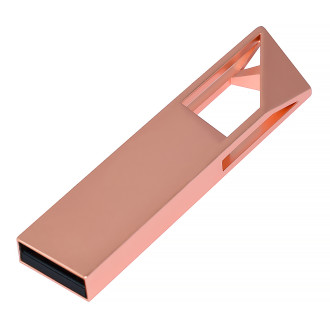 Металлический USB флеш-накопитель, 64ГБ, медный цвет