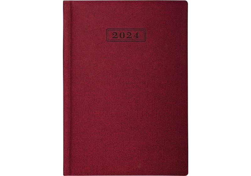 Щоденник датований 2024, DUBLIN, червоний, А5