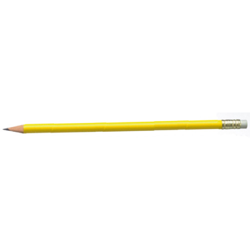 Олівець з гумкою &quot;Promotional pencil&quot;, жовтий (лимонний) круглий корп.