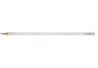 Олівець чорнографітний круглий Economix promo корпус білий, з гумкою