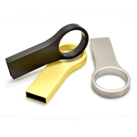 Металлический USB флеш-накопитель, 32ГБ, золотистый цвет