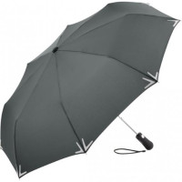 зонт мини автомат &quot;FARE® Safebrella&quot; LED серый ф100см