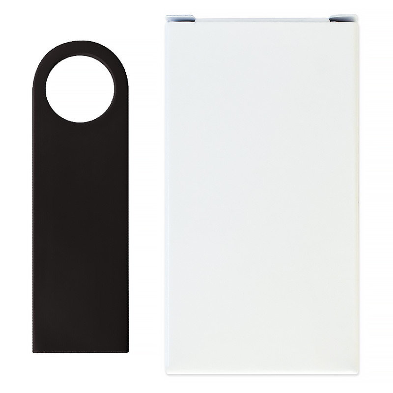 Металлический USB флеш-накопитель, 32ГБ, черный цвет