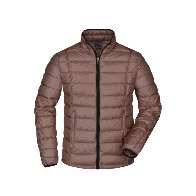 Куртка мужская пуховая J&amp;N, коричневый/черный, JN1082 