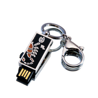 Ювелирный флеш-накопитель &quot;USB Скорпион&quot;, 16Гб, серебристый цвет