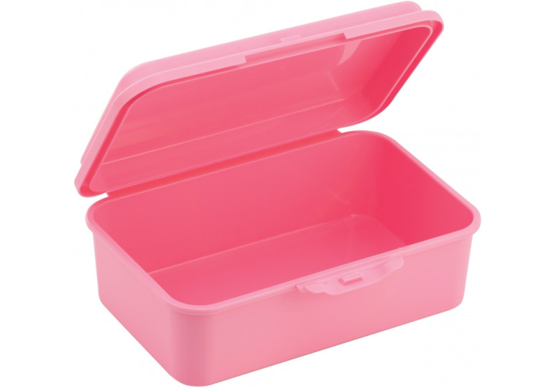 Ланч-бокс (контейнер для їжі) ECONOMIX SNACK 750 мл, пастельно рожевий