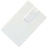 USB 3.0 флеш-накопитель в виде кредитной карты, 16ГБ, белый цвет