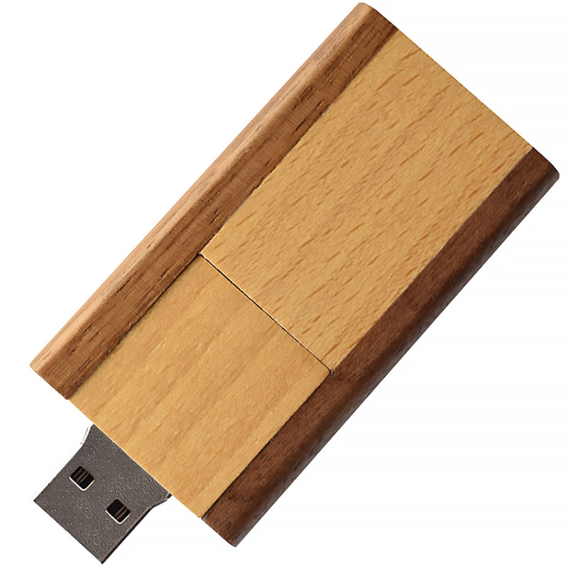 Деревянный USB флеш-накопитель, 4ГБ, коричневый цвет