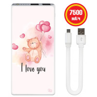 Power Bank I Love You, 7500 мАч