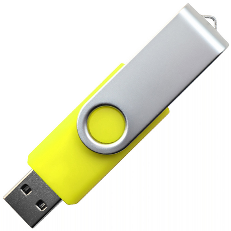 USB флеш-накопитель, 64ГБ, желтый цвет
