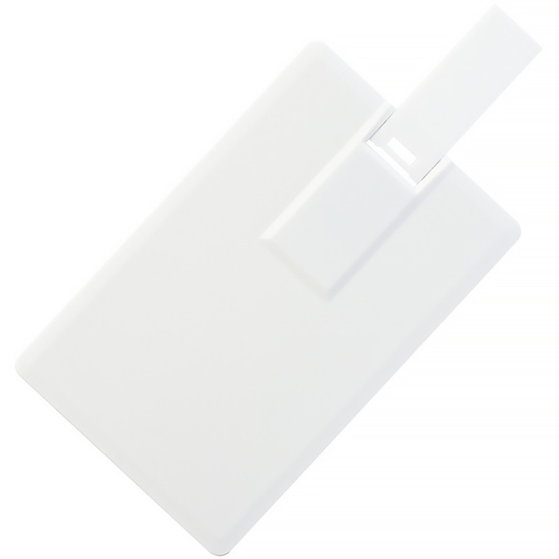 USB флеш-накопитель в виде кредитной карты, 256МБ, белый цвет