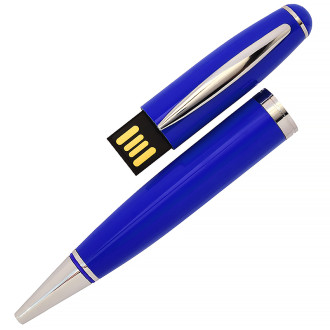 USB флеш-накопитель в виде Ручки, 8ГБ, синий цвет
