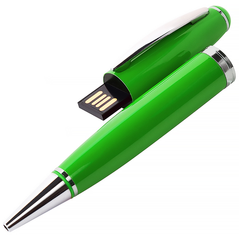 USB флеш-накопитель в виде Ручки, 64ГБ, зеленый цвет