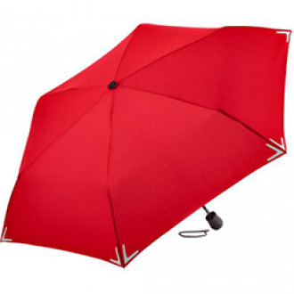 зонт мини &quot;FARE® Safebrella&quot; LED красный ф98см