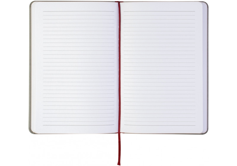 Діловий записник VIVELLA, А5, м’яка обкладинка, гумка, білий блок лінія, червоний