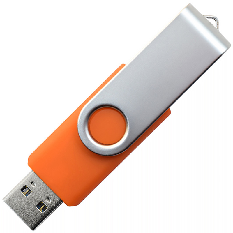 USB 3.0 флеш-накопитель, 64ГБ, оранжевый цвет