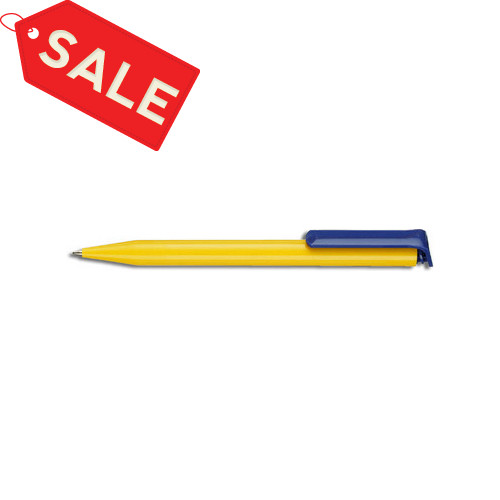 Ручка шариковая &quot;SUPER-HIT BASIC&quot;сине-желтая (PMS288/7406)