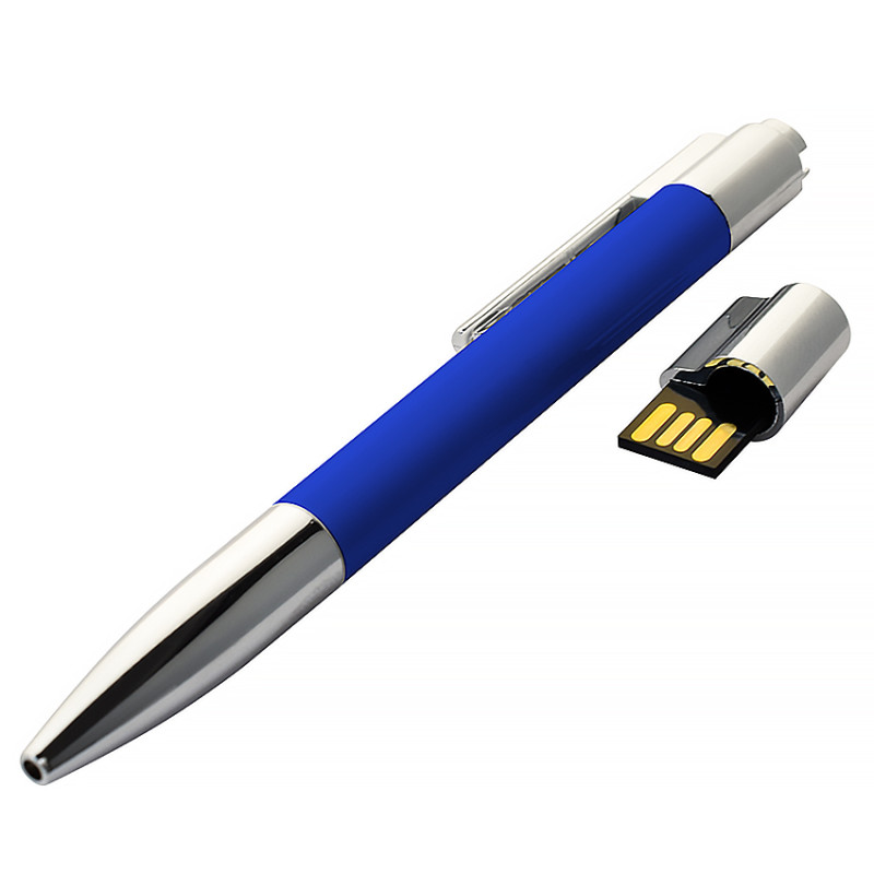 USB флеш-накопитель Ручка, 16ГБ, синий цвет