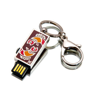 Ювелирный флеш-накопитель &quot;USB Рыбы&quot;, 16Гб, серебристый цвет
