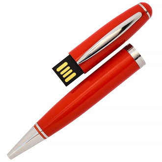 USB флеш-накопитель в виде Ручки, 4ГБ, красный цвет