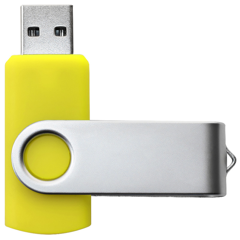 USB флеш-накопитель, 64ГБ, желтый цвет