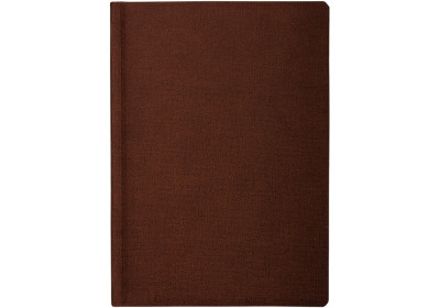 Щоденник недатований, Optima DUBLIN, коричневий, А5, кремовий блок, лінія, А5
