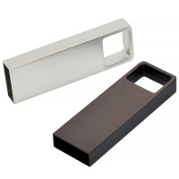 Металлический USB флеш-накопитель, 8ГБ, черный цвет