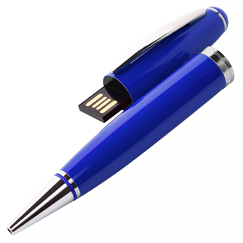 USB флеш-накопитель в виде Ручки, 32ГБ, синий цвет
