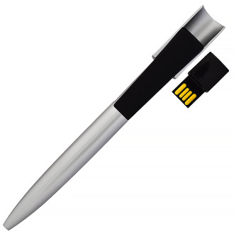 USB флеш-накопитель Ручка, 32ГБ, серебристый цвет