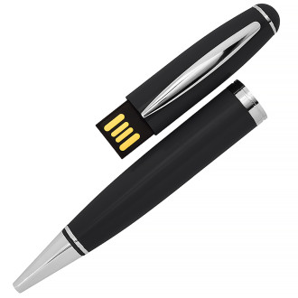 USB флеш-накопитель в виде Ручки, 16ГБ, черный цвет