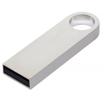 Металлический USB флеш-накопитель, 32ГБ, серебристый цвет