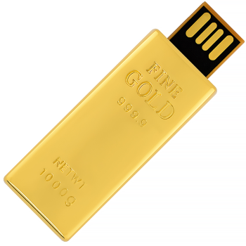 USB флеш-накопитель Золотой слиток мини 0326